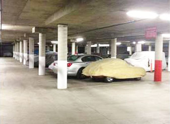 indoor parking spacing at Extra Space Storage in El Segundo, CA